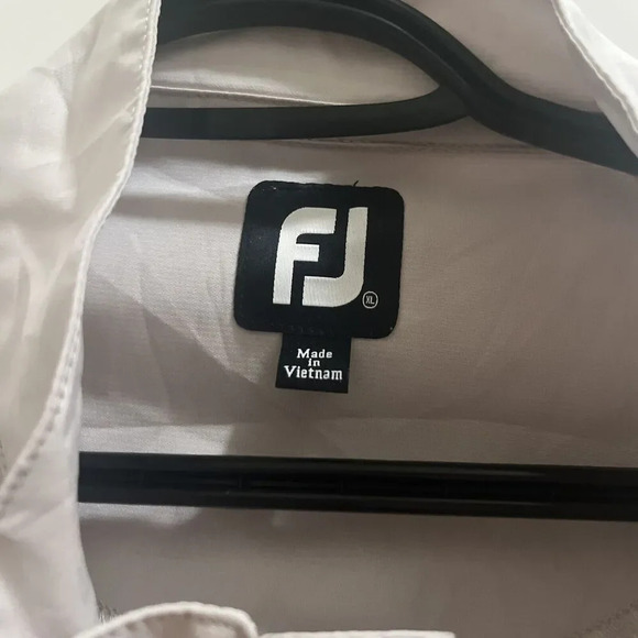 Footjoy Men's Full Zip Golf Tan Jacket SZ XL Performance Lightweight Outdoor - Picture 2 of 5